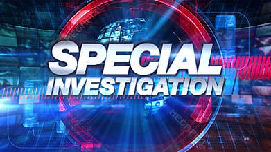 Special Investigation - Broadcast TV Animation Graphic Title