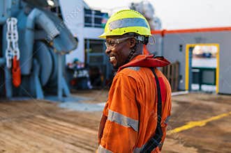 Head of AB able seamen - Bosun on deck of offshore vessel or ship