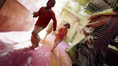 Slow motion india kids