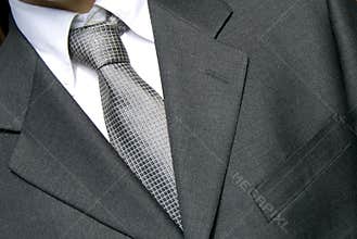 Businessman in silver tie