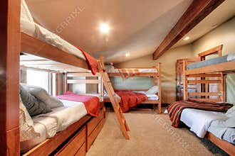 Bunk beds in bedroom