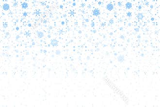 Christmas snow. Falling snowflakes on white background. Snowfall