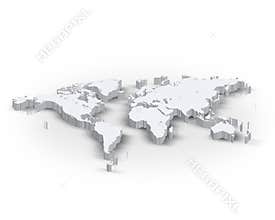 3d world map