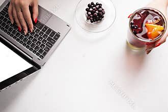 Healthy fruit food drink lifestyle blog concept