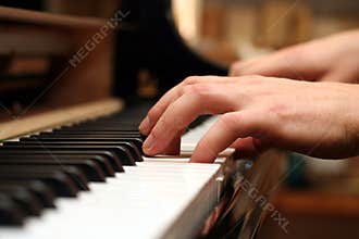 Playing piano