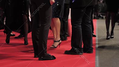 Celebrities Walking on Red Carpet - Close Up of Feet