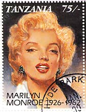 Stamp with Marilyn Monroe