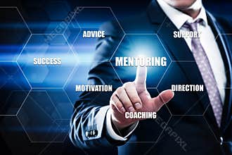 Mentoring Business Motivation Coaching Success Career concept