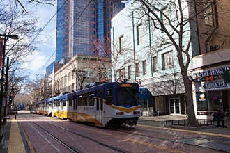Light Rail Train in Sacramento