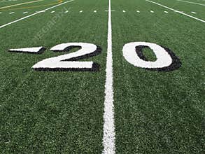 High School Football Field Yardage Marker