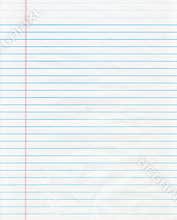 Blue Lined Paper