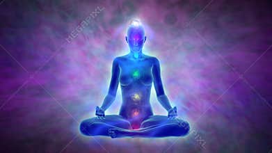 Yoga meditation - aura and chakras