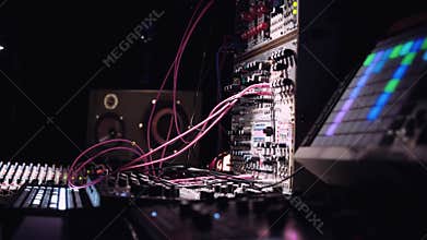 Sound production music studio