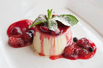 Italian dessert panna cotta