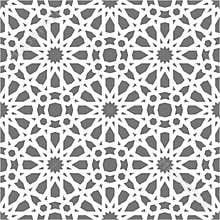 Islamic seamless vector pattern. White Geometric ornaments based on traditional arabic art. Oriental muslim mosaic