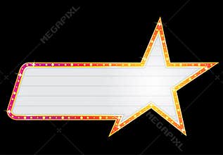 Star shape neon
