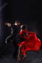 Dancers in action