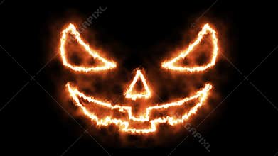 Halloween eye fire in PNG format with ALPHA transparency channel