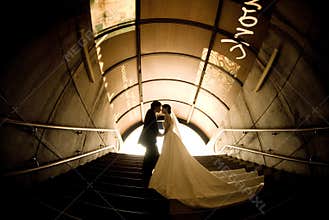Lovely bride and groom