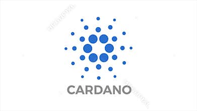 Virtual cryptocurrency - financial technology and internet money. Concept of Cardano ADA Coin , a Cryptocurrency