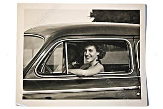 Old Photo / Women in a Car