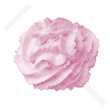 Whipped cream isolated