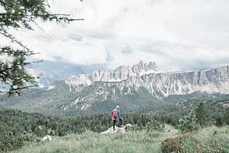 Climber before ascent