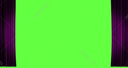 Opening curtain from the fabric