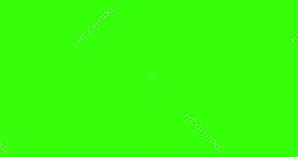 Multi color gradient abstract splash ink paint brush horizontal stroke colored transition on chroma key green screen background