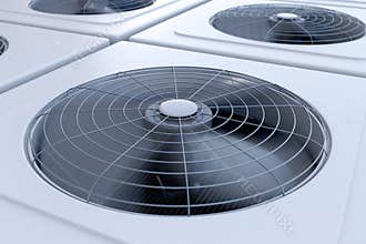 HVAC units close up