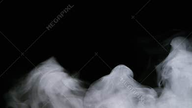 Realistic dry ice smoke clouds fog overlay