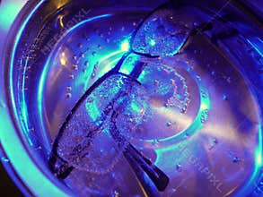 With ultrasonic cleaning