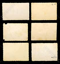 Old blank photographic paper