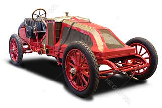 Red Antique Car