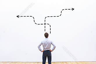 Business strategy or decision making concept