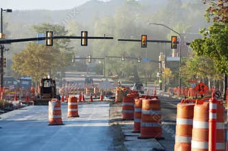 Road Construction with Dust