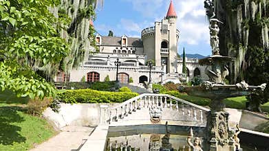 Castle Museum view from the garden Medellin Colombia