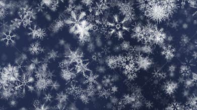 Pretty Snow 4k Detailed Ornamental Snow Video Background Loop @60fps