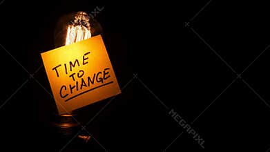 Time to change on a stick and vintage bulb.