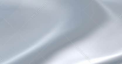 Animated white shiny silk fabric in wind, waves