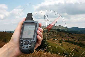 GPS with map