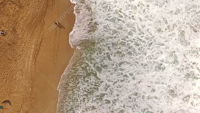 North Shore Couple Walking Sea Shore Hawaii