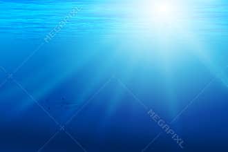 Background with underwater scene