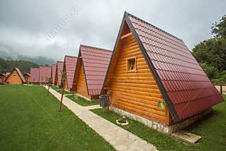Cottages on campsite