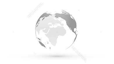 Abstract gray globe planet earth