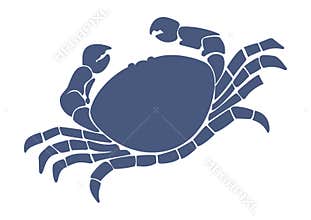Crab Blue silhouette