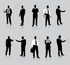 Businessman Silhouette Collection