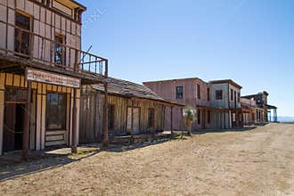 Old Wild West Town Movie Set in Mescal, Arizona