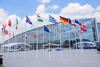 NATO NEW Headquarters building in Brussels, Belgium.