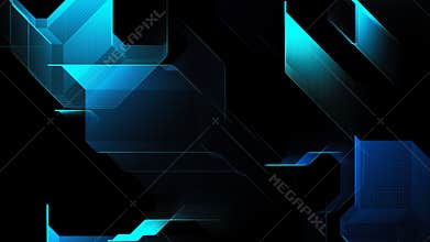 Abstract halftone dots corners design. Pattern motion graphics background